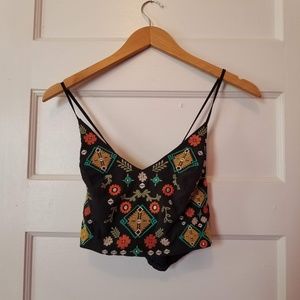 Xhilaration Like New Embroidered Bralette